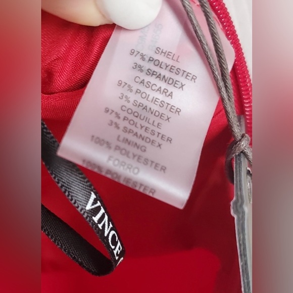 VINCE CAMUTO Hot Red One-Shoulder with Asymmetrical Neckline Jumpsuit Size 2 NEW - Picture 5 of 8